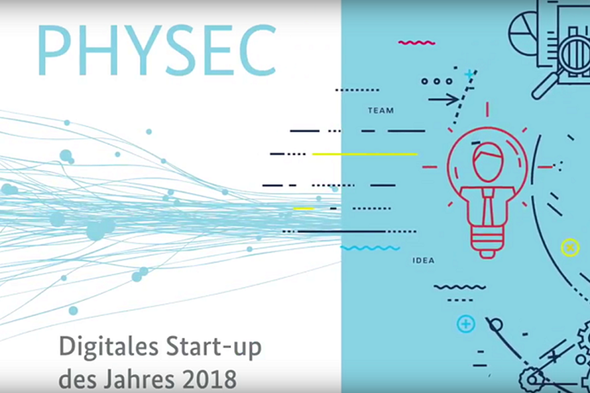 Physec Preisträger Digitales Start-up des Jahres 2018